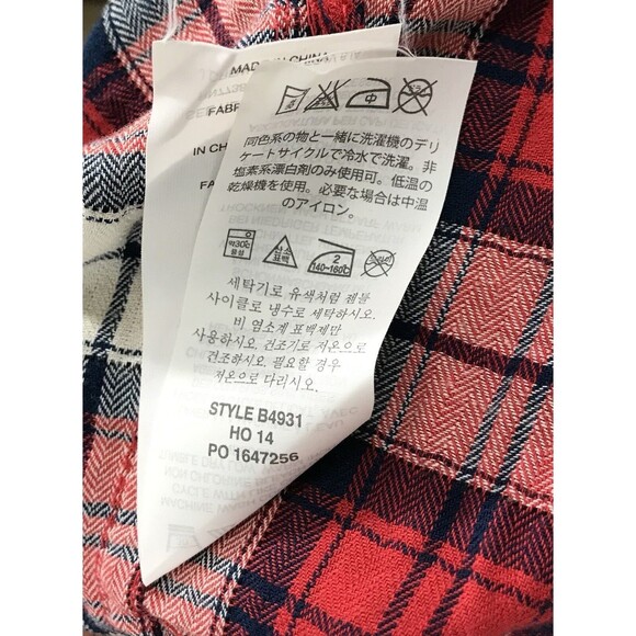 J. Crew shirt 2‎ Button Down Shrunken boy shirt in cerise plaid - Picture 6 of 9